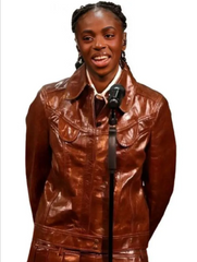Cat Burns BAFTA 2026 Leather Jacket