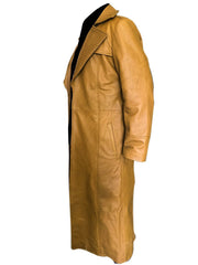 Channing Tatum Gambit Leather Costume Trench Brown Coat