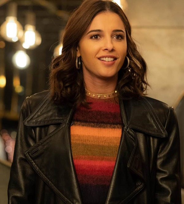 Charlie’s Angels Naomi Scott Black Leather Jacket