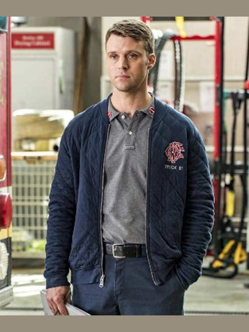 Chicago Fire Matthew Casey Quilted Jacket