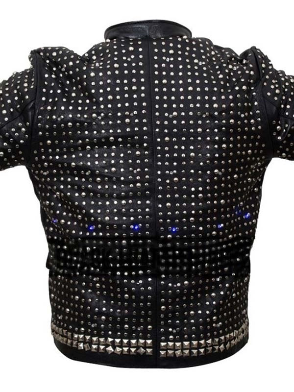 WWE Chris Jericho Sparkle Light Up Leather Jacket
