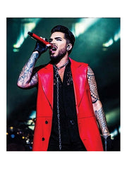 Adam Lambert Concert Leather Coat