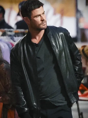 Crime 101 Chris Hemsworth Bomber Jacket