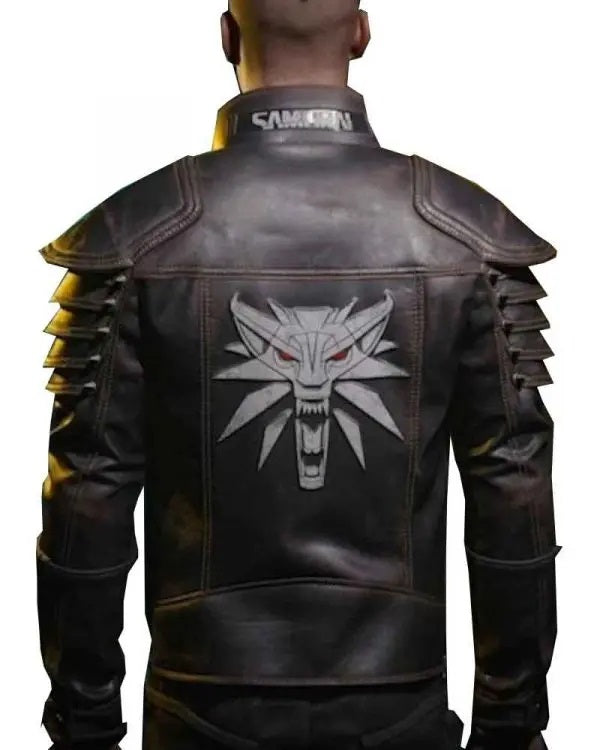 Cyberpunk 2077 Wolf School Leather Jacket