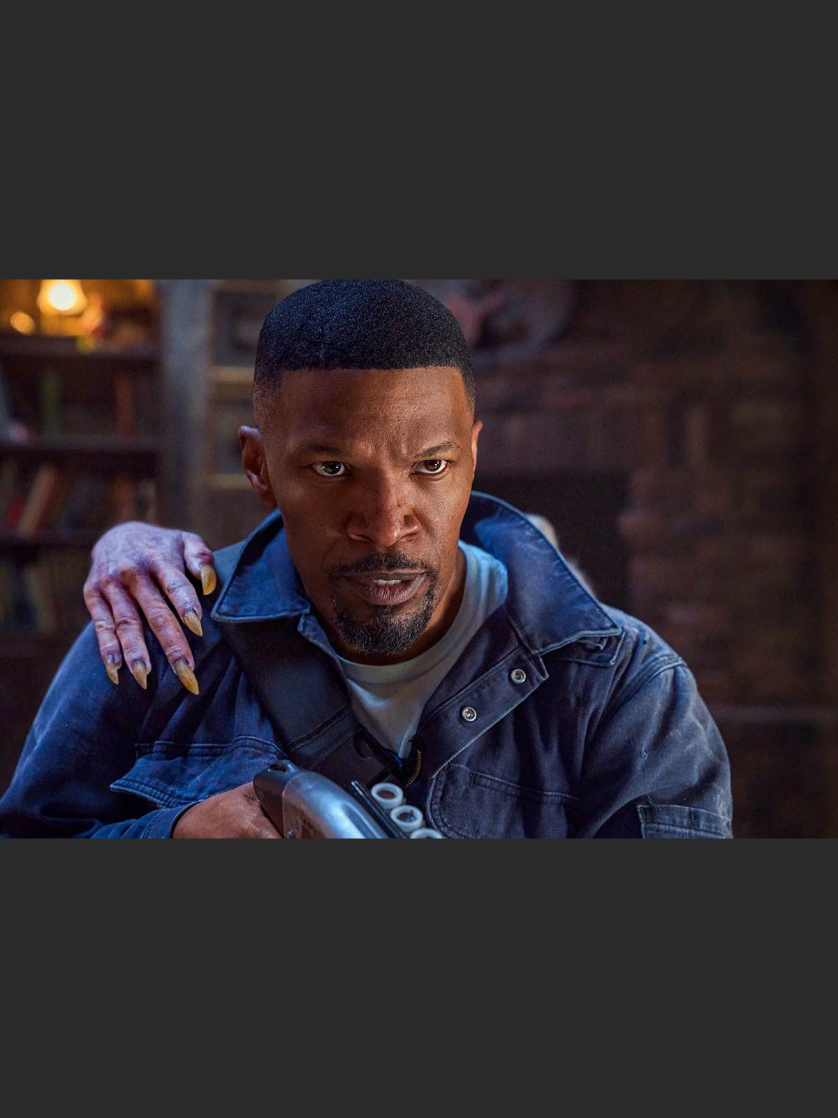 Day Shift Jamie Foxx Blue Jacket