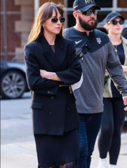 Materialists Dakota Johnson Black Blazer