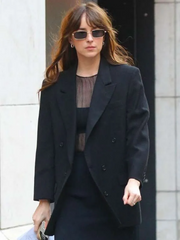 Materialists Dakota Johnson Black Blazer