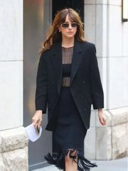 Materialists Dakota Johnson Black Blazer