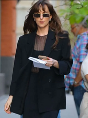 Materialists Dakota Johnson Black Blazer