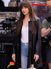 Materialists Dakota Johnson Leather Coat