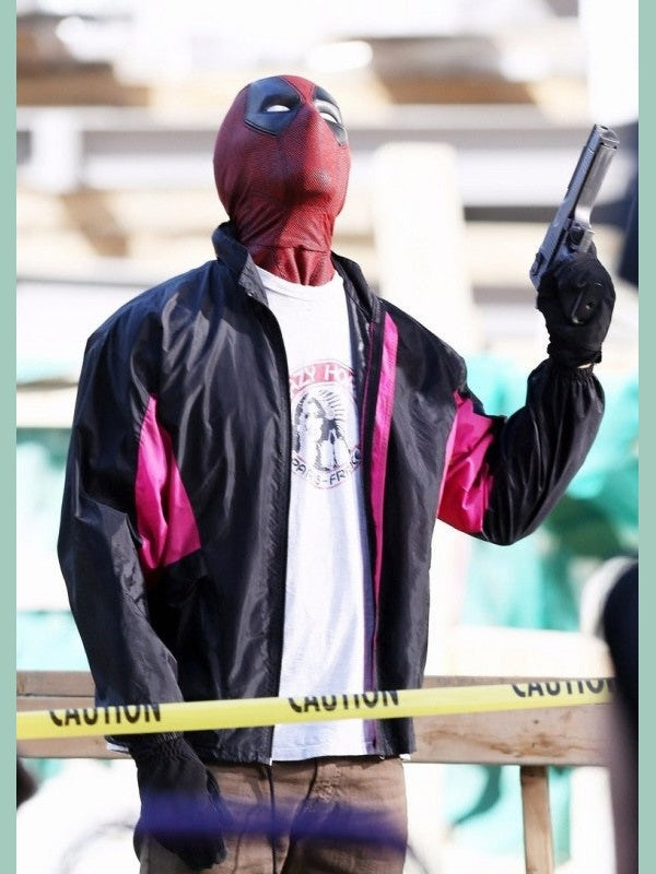 Deadpool 2 Wields A Gun Parachute Jacket