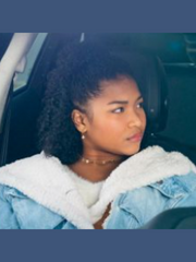 The Equalizer 2021 Laya DeLeon Hayes Fur Denim Jacket
