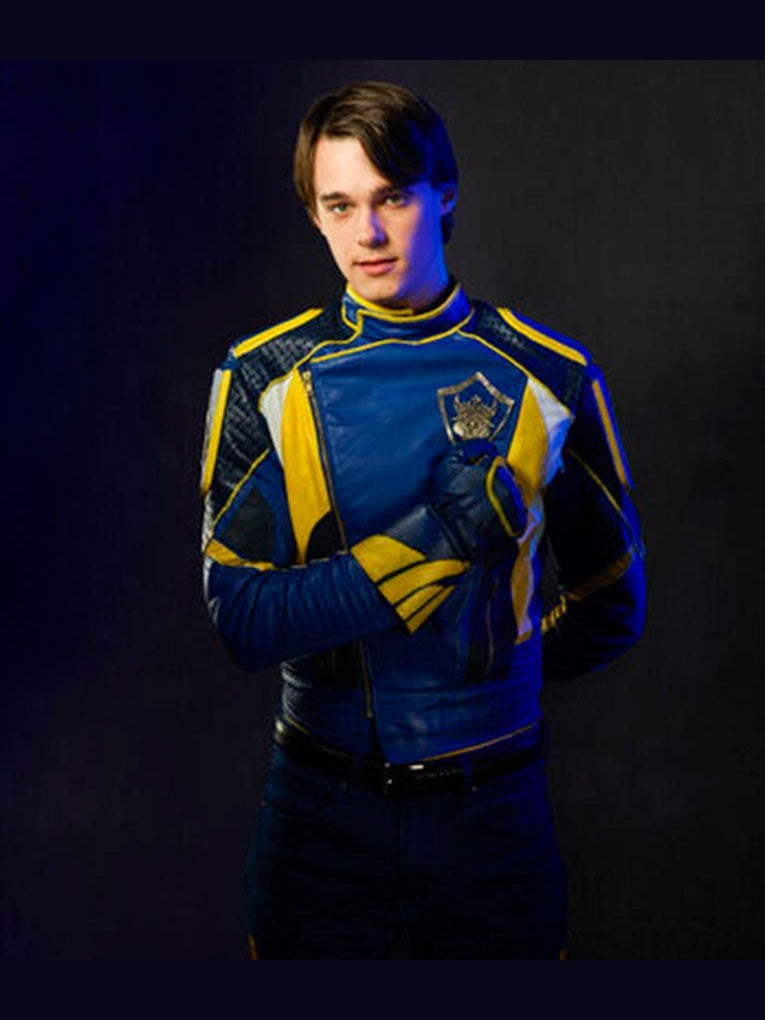 Descendants 3 Mitchell Hope Blue Leather Jacket