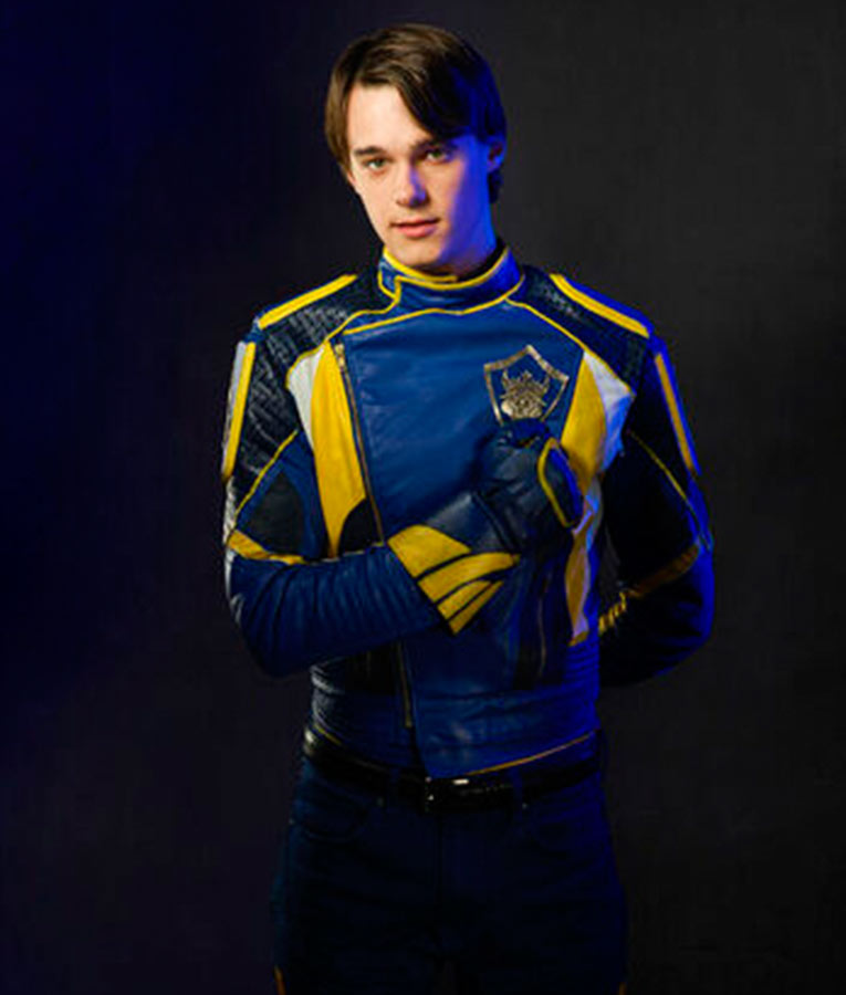 Descendants 3 Mitchell Hope Blue Leather Jacket