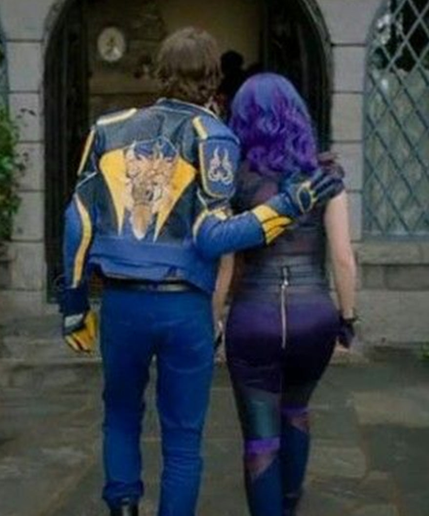 Descendants 3 Mitchell Hope Blue Leather Jacket