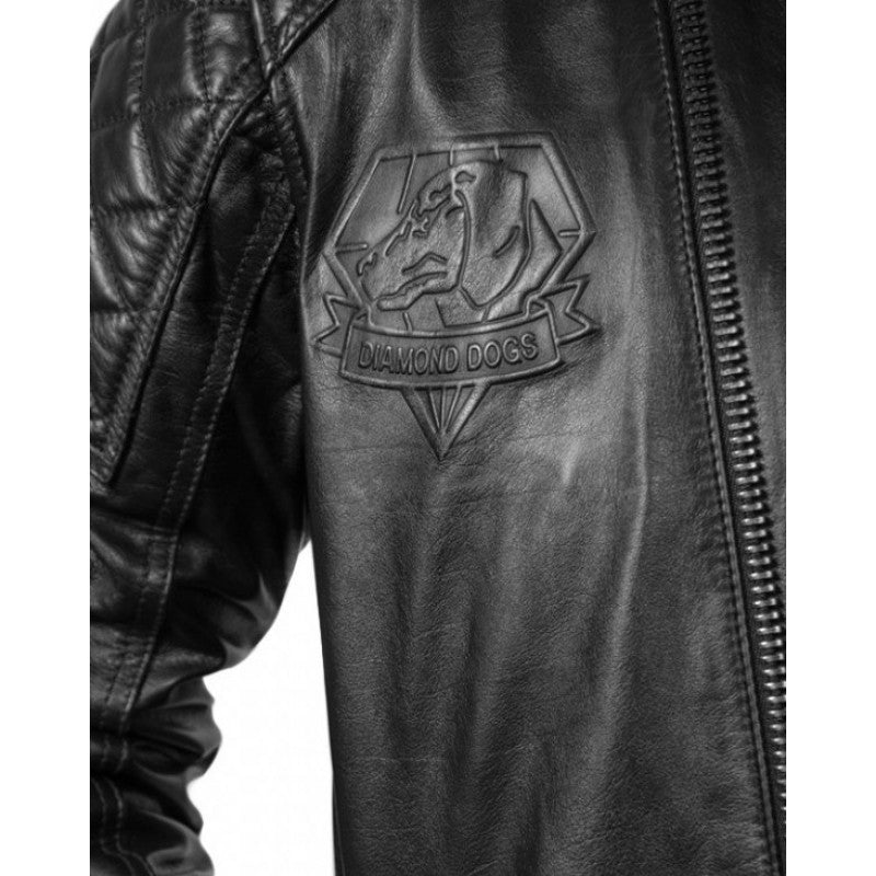 Metal Gear Solid V Snake Black Biker Jacket