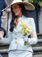 Dua Lipa 2026 London White Blazer