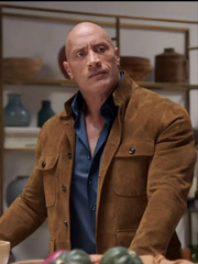 Young Rock S02 Dwayne Johnson Brown Leather Jacket