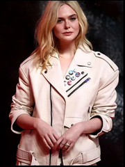 Predator Badlands 2025 Elle Fanning Leather Jacket