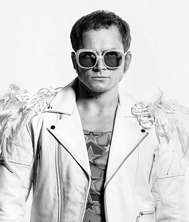 Rocketman Elton John White Leather Jacket