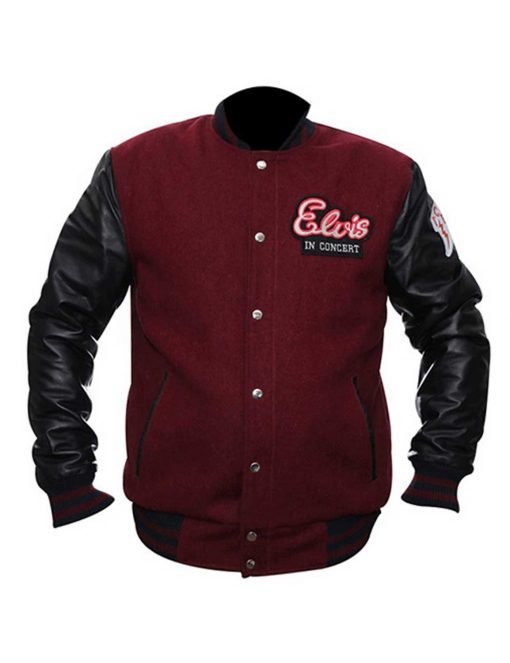 Elvis In Concert Varsity Jacket
