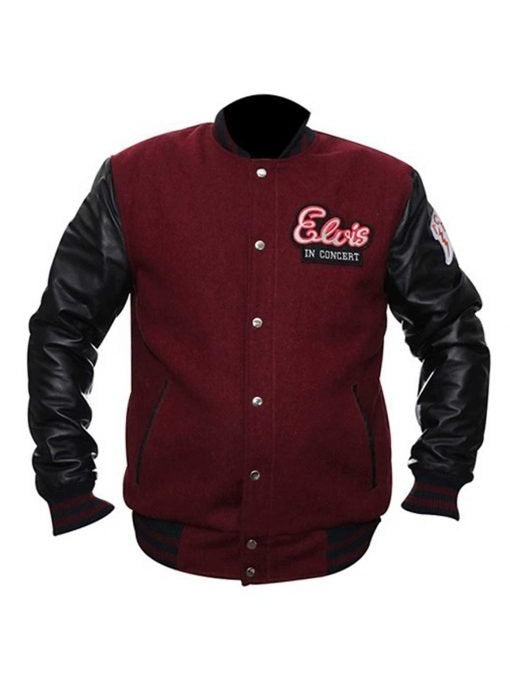 Elvis In Concert Varsity Jacket