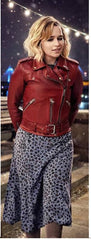 Last Christmas Emilia Clarke Red Leather Jacket