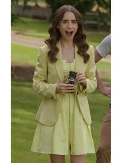 Emily Cooper Emily In Paris S02 Yellow Blazer