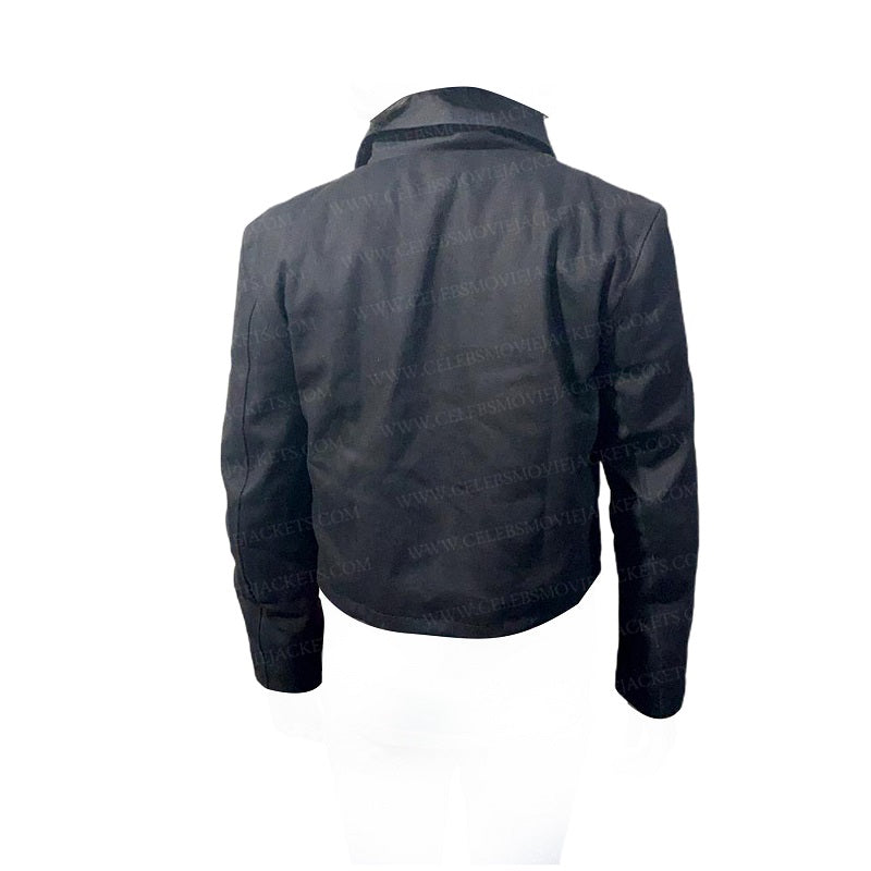 Emily In Paris Lily Collins HBA Logo Jacket