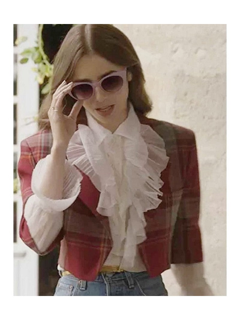 Emily in Paris Emily Cooper Plaid Jacket