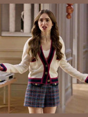 Emily In Paris Emily Cooper White Cardigan