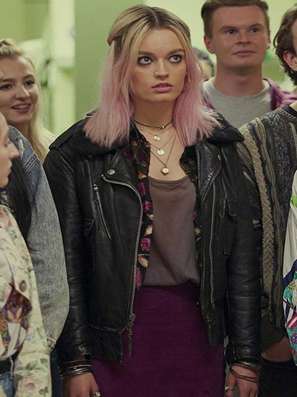 Sex Education Maeve Wiley Black Jacket