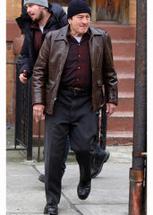 The Irishman Frank Sheeran Brown Leather Jacket