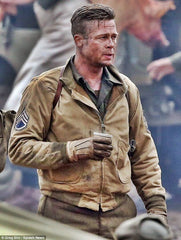 Brad Pitt Fury WW2 Bomber Jacket