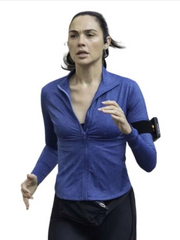 The Runner Gal Gadot Blue Track Jacket