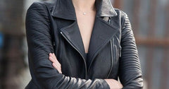 Fast Furious 6 Gal Gadot Black Leather Jacket