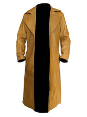Channing Tatum Gambit Leather Costume Trench Brown Coat
