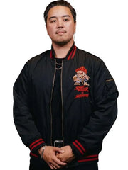 Gio Contreras Street Fighter Black Bomber Jacket