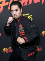 Gio Contreras Street Fighter Black Bomber Jacket