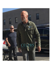 Glass Bruce Willis (David Dunn) Green Cotton Jacket