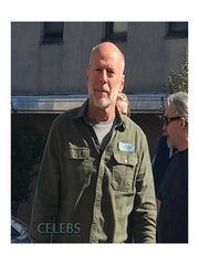 Glass Bruce Willis (David Dunn) Green Cotton Jacket