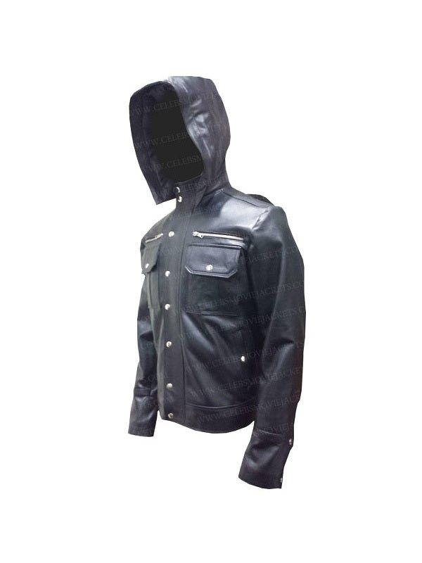 WWE Goldberg Hoodie Leather Jacket
