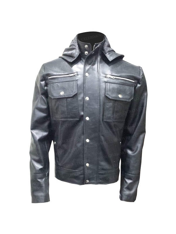 WWE Goldberg Hoodie Leather Jacket