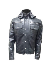 WWE Goldberg Hoodie Leather Jacket