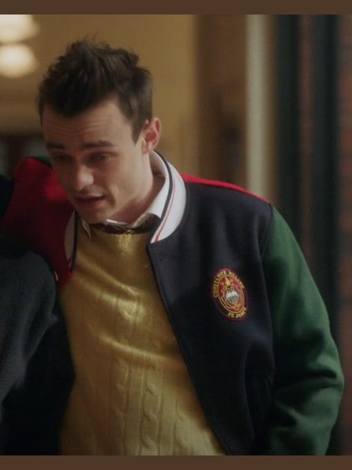 Max Wolfe Colorblock Varsity Jacket