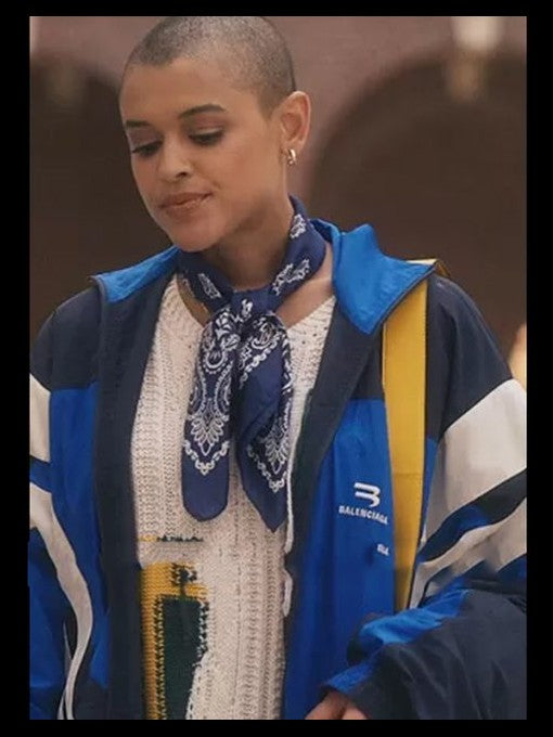 Gossip Girl Julien Calloway Blue Colorblock Jacket