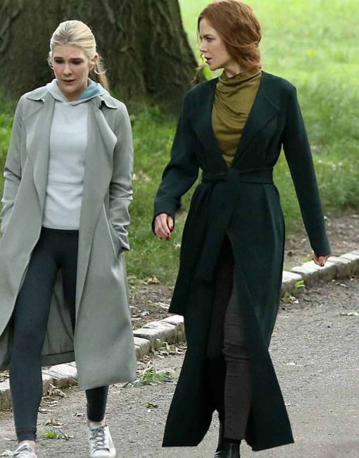 The Undoing Nicole Kidman Green Long Trench Coat