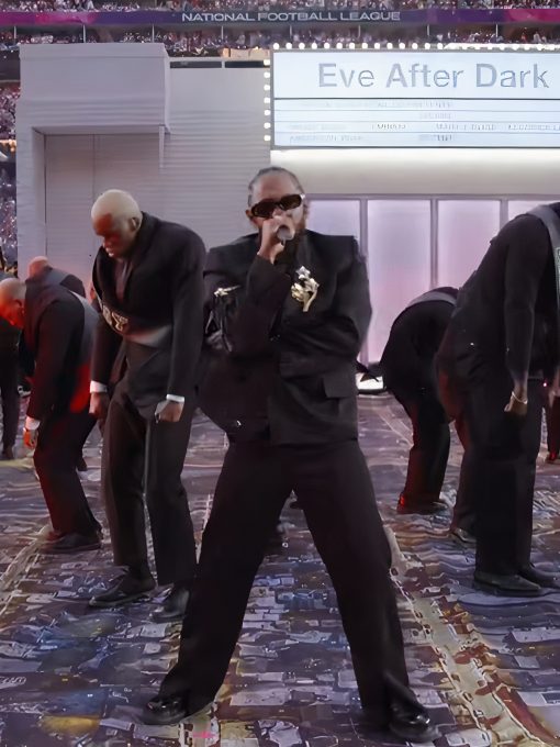 kendrick Lamar Super Bowl Halftime Black Blazer