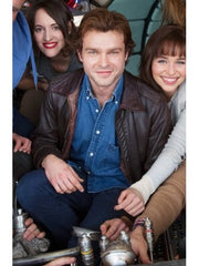 Solo A Star Wars Story Alden Ehrenreich Brown Jacket