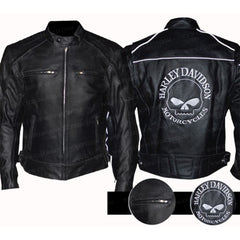 Willie G Reflective Skull Harley Davidson Jacket